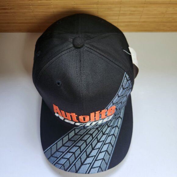 Autolite Racing Trucker Hat Vintage Snapback Cap Black New with tags - Picture 3 of 9